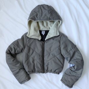 Princess Polly The Keir Puffer Jacket Black/White